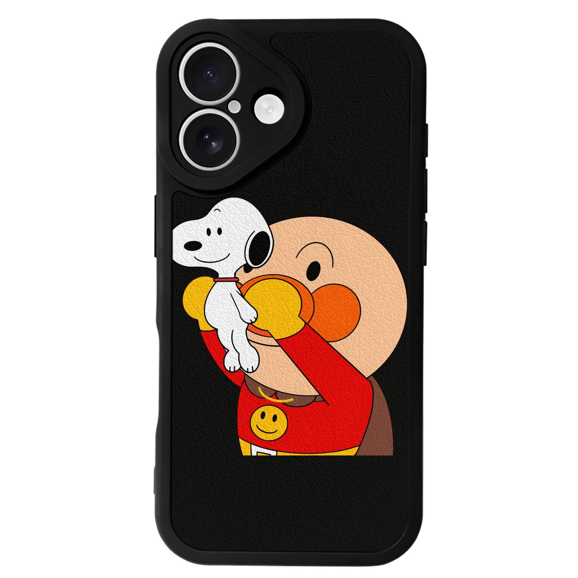 （画像用） アンパンマン Anpanman 【iPhone 16シリーズ対応】シリコンスマホケース（レザー調） 材質：シリコン